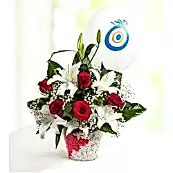 Mutlu Düşler Güller ve Lilyumlar